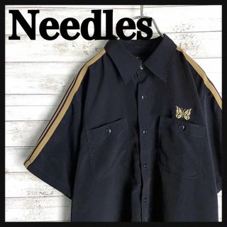 ニードルス(Needles)の9640【即完売モデル】ニードルス☆ワンポイント刺繍ロゴ定番カラーシャツ　美品(シャツ)