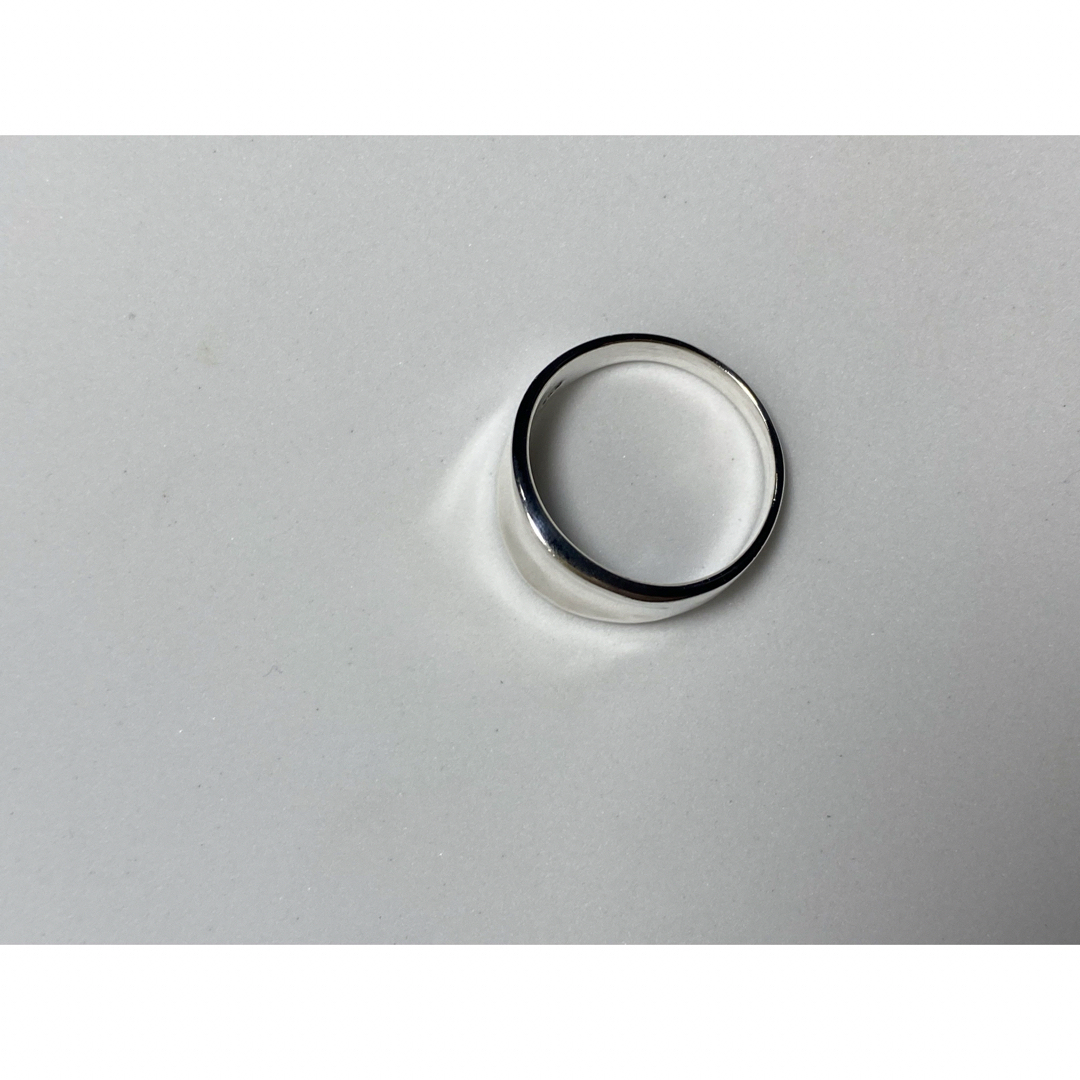 松村北斗着用リング 逆甲丸プレーン反り返った指輪ワイド幅広19号SILVERヒ3 メンズのアクセサリー(リング(指輪))の商品写真