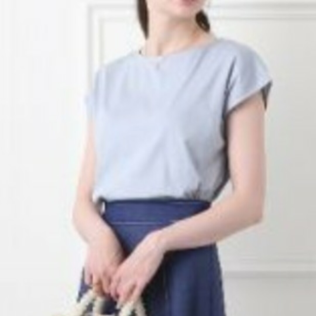 Couture Brooch(クチュールブローチ)のバックリボン　フレンチ袖　Tシャツ レディースのトップス(Tシャツ(半袖/袖なし))の商品写真