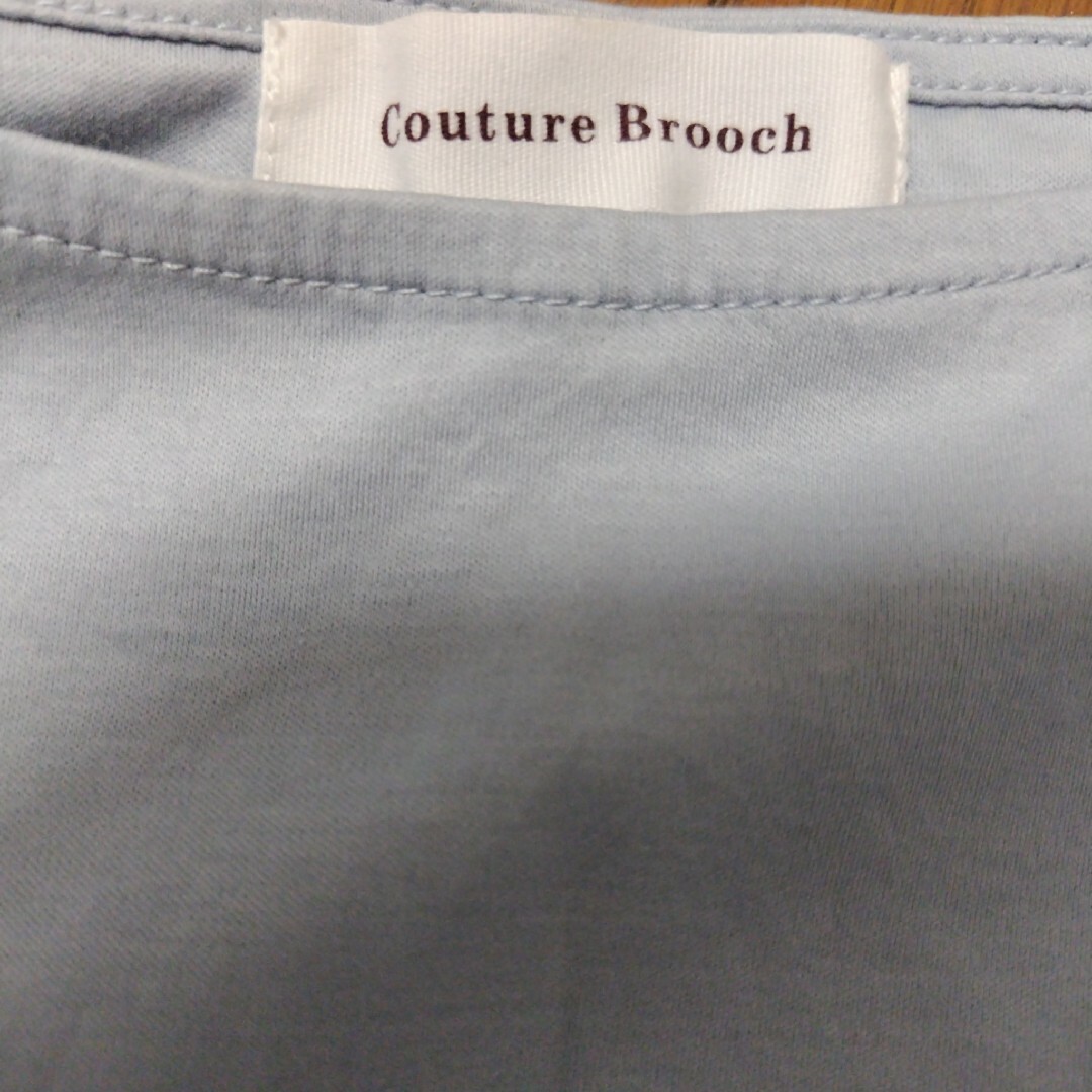 Couture Brooch(クチュールブローチ)のバックリボン　フレンチ袖　Tシャツ レディースのトップス(Tシャツ(半袖/袖なし))の商品写真