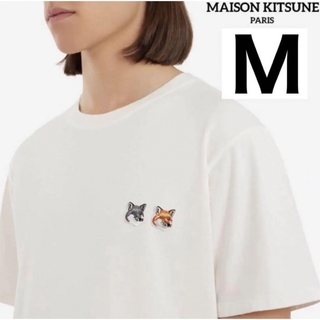 メゾンキツネ(MAISON KITSUNE')の2点メゾンキツネ白Mサイズ黒Mサイズ(Tシャツ/カットソー(半袖/袖なし))