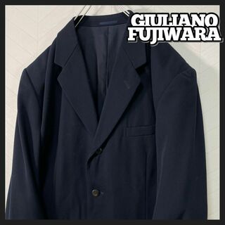 ジュリアーノフジワラ(giuliano Fujiwara)の90s ジュリアーノ フジワラ テーラードジャケット スーツ ジャケット 濃紺(テーラードジャケット)