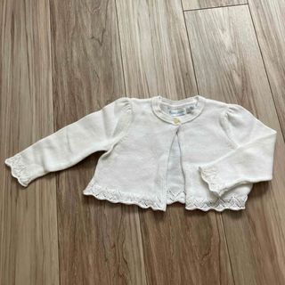 ラルフローレン(Ralph Lauren)の美品♦︎ラルフローレン　白ボレロ　80サイズ♦︎(カーディガン/ボレロ)