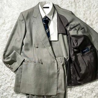 バーバリー(BURBERRY)のBurberry セットアップ　ヴィンテージ　ダブル　スーツ　グレー(その他)