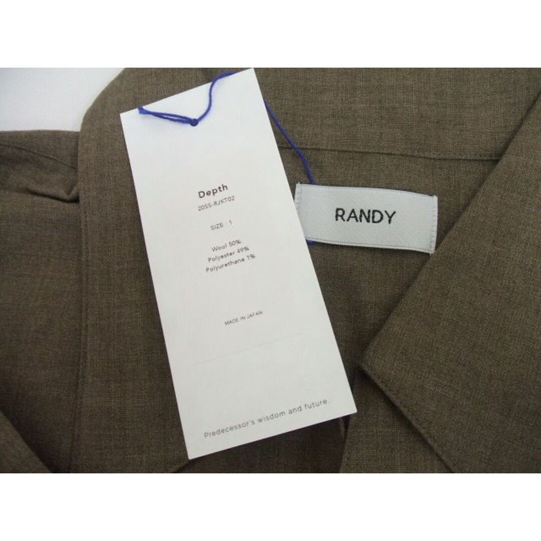RANDY/Depth/20SS-RJKT02/シャツブルゾン/ジャケット/ブラウン/サイズ1/ランディー【中古】【メンズ】1-0611M♪ メンズのジャケット/アウター(その他)の商品写真