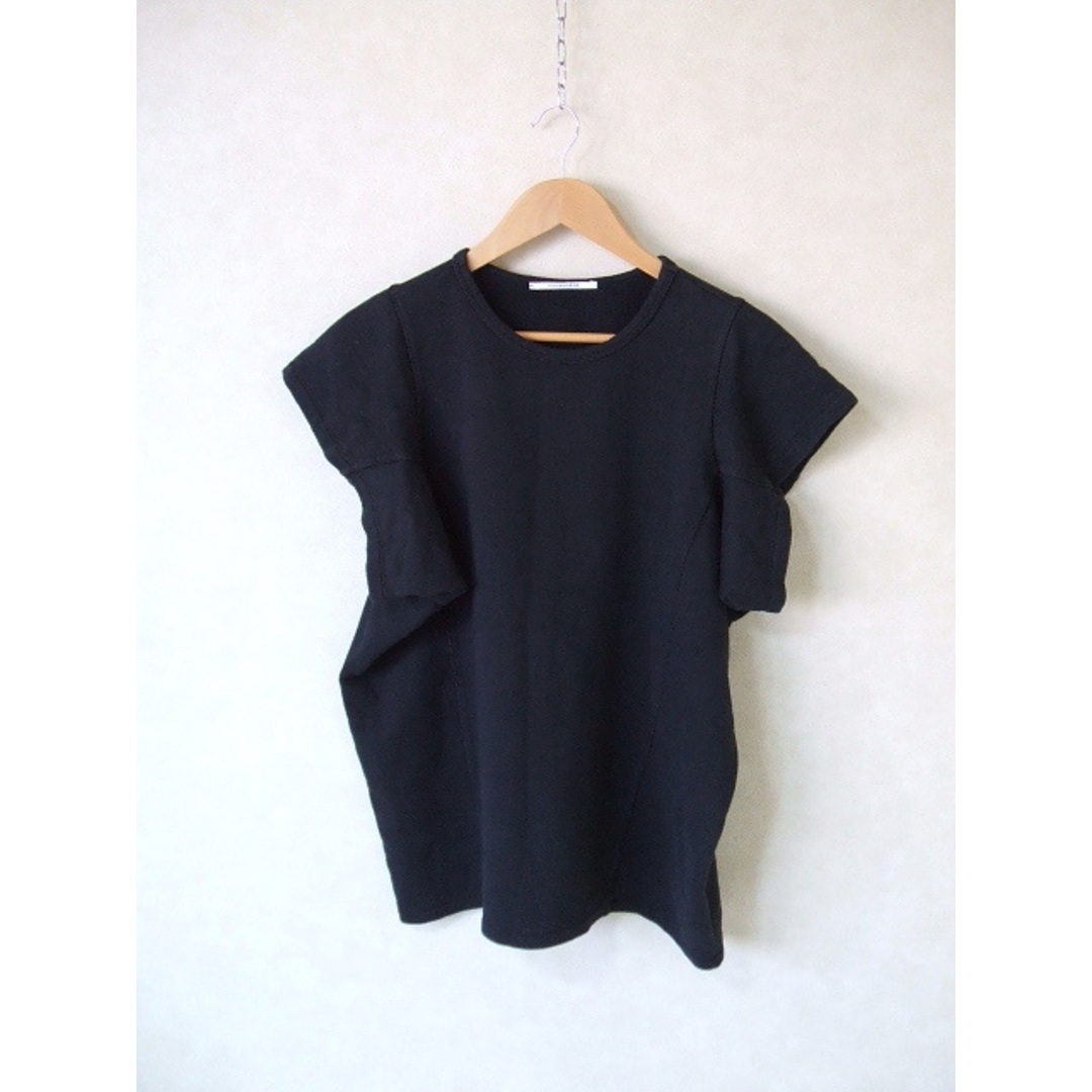 POMANDERE/19SS/cotton Fleece S/S Tee/スウェット半袖カットソー/38/クロ/ポマンデール【レディース】【中古】1-0620S△ レディースのトップス(カットソー(長袖/七分))の商品写真