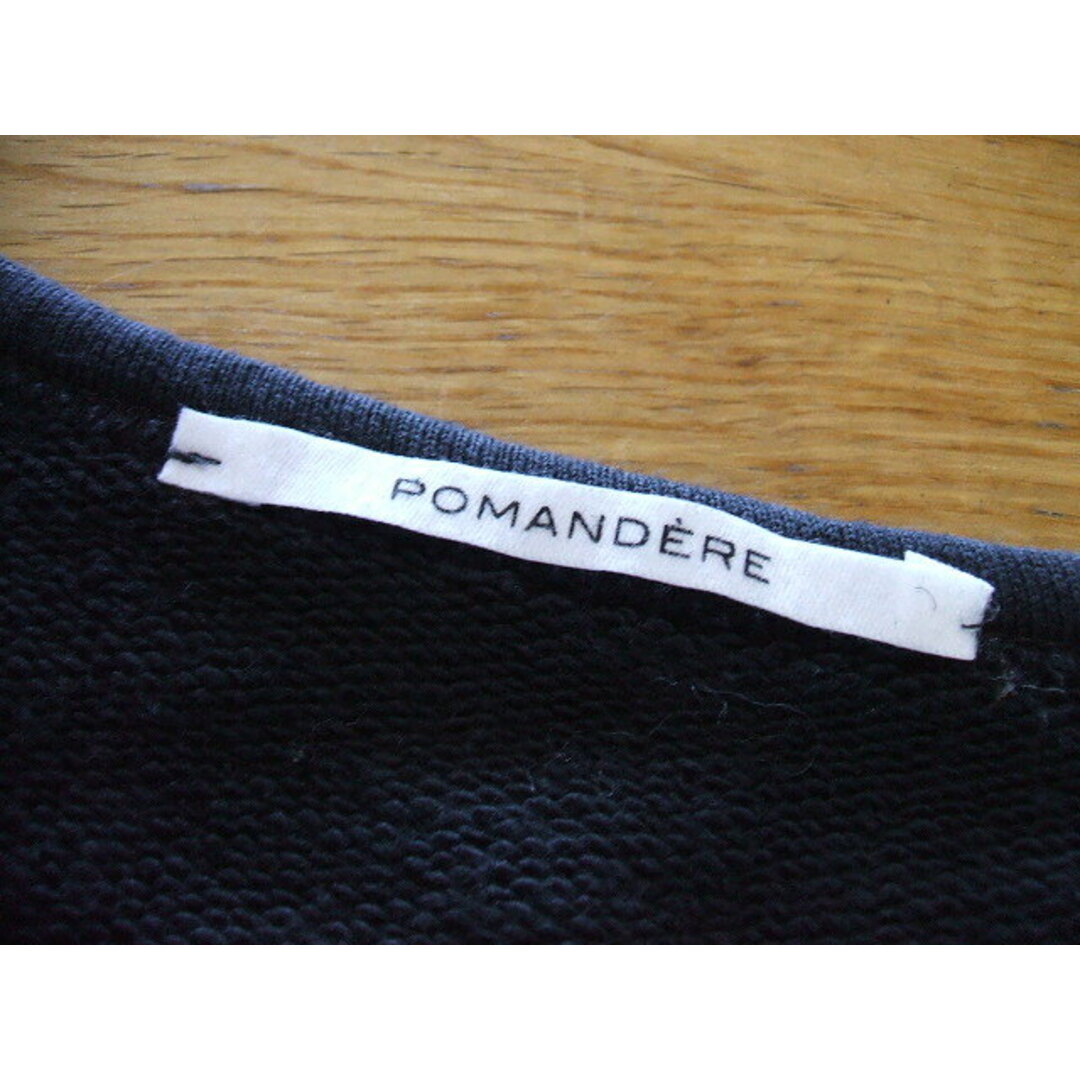 POMANDERE/19SS/cotton Fleece S/S Tee/スウェット半袖カットソー/38/クロ/ポマンデール【レディース】【中古】1-0620S△ レディースのトップス(カットソー(長袖/七分))の商品写真