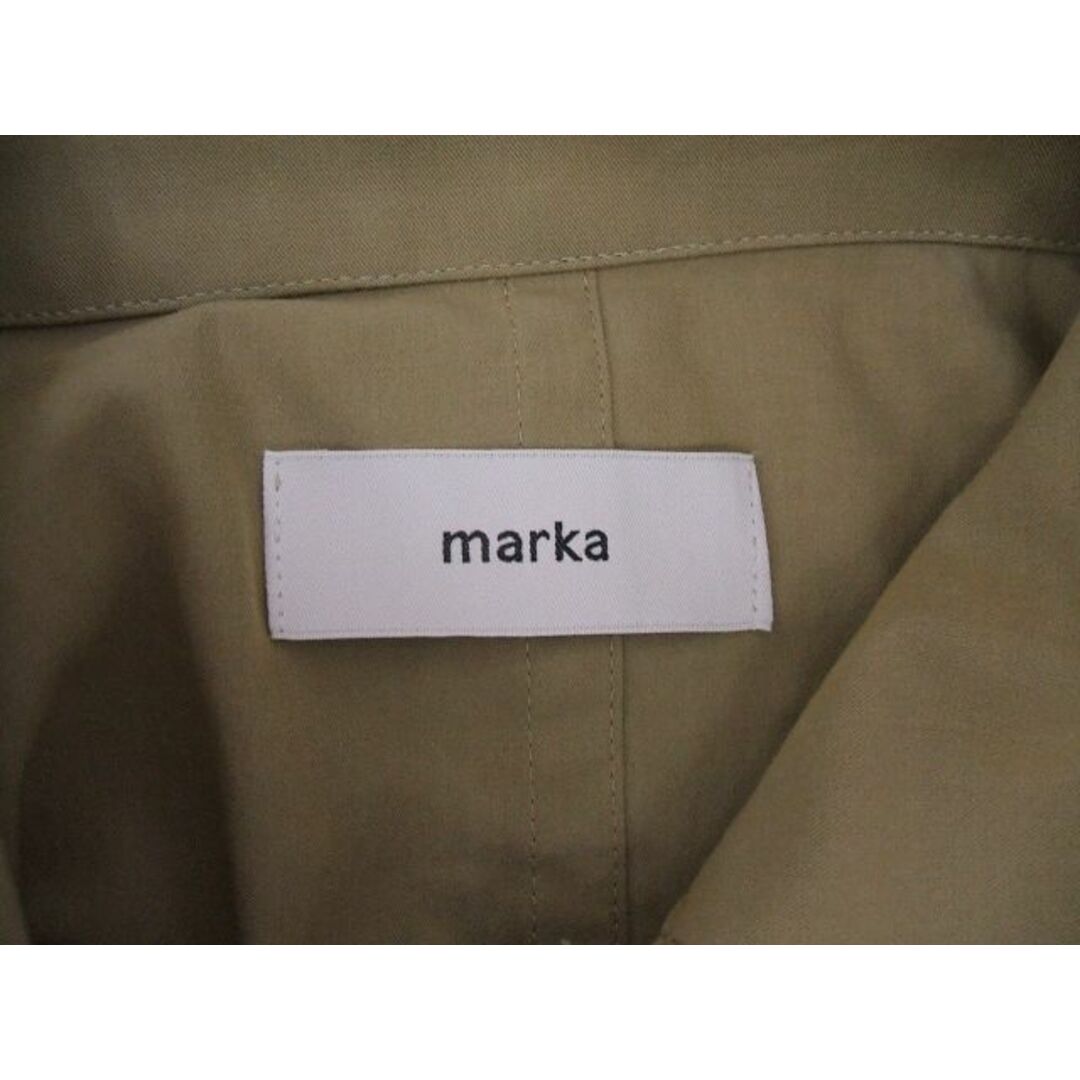 marka(マーカ)のmarka/2021SS/定価35200円/SHIRT COAT - 100/2 gv twill/1/ベージュ/コート/マーカ【メンズ】【中古】1-0609M☆ メンズのジャケット/アウター(その他)の商品写真