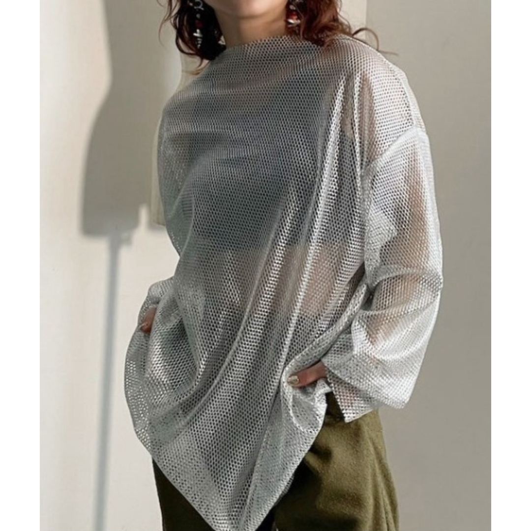 Ameri VINTAGE - AMERI フォイルプリントメッシュオーバー Ameri VINTAGE - AMERI フォイルプリントメッシュオーバー