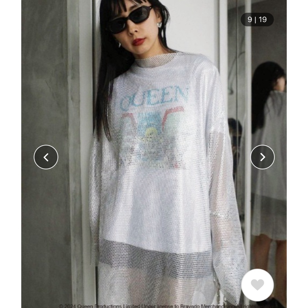 Ameri VINTAGE - AMERI フォイルプリントメッシュオーバー Ameri VINTAGE - AMERI フォイルプリントメッシュオーバー
