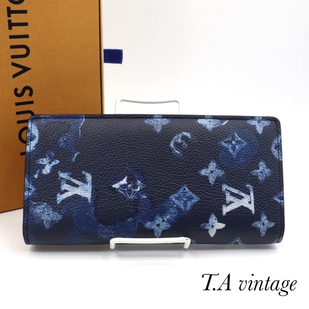 LOUIS VUITTON(ルイヴィトン)の美品　ヴィトン　モノグラム　ブラザNM  ウォーターカラー　長財布　M80465 メンズのファッション小物(長財布)の商品写真
