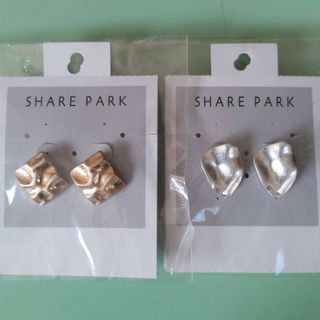 シェアパーク(SHARE PARK)の【未使用品】SHARE PARK☆シェアパーク ピアス /ゴールド・シルバー(ピアス)