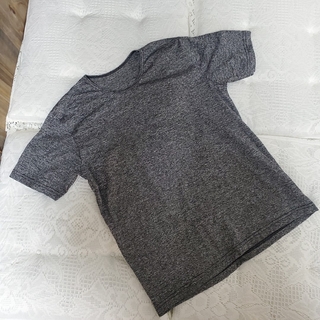 シンプル  カットソー グレー 150 レディース(Tシャツ(半袖/袖なし))