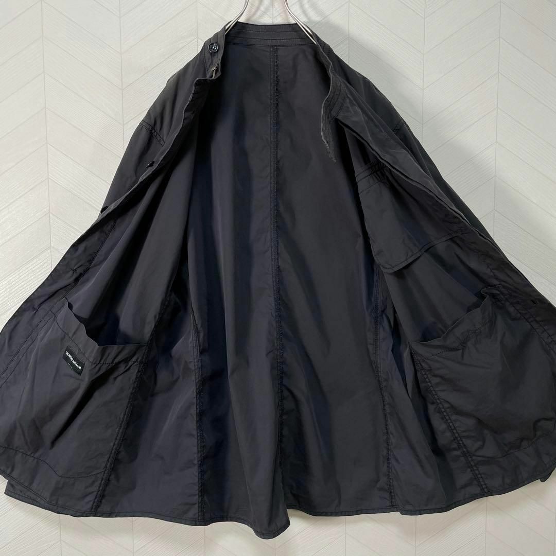 Giorgio Armani(ジョルジオアルマーニ)のイタリア製 ジョルジオ アルマーニ ナイロンジャケット 48 薄手 90s 墨黒 メンズのジャケット/アウター(ブルゾン)の商品写真