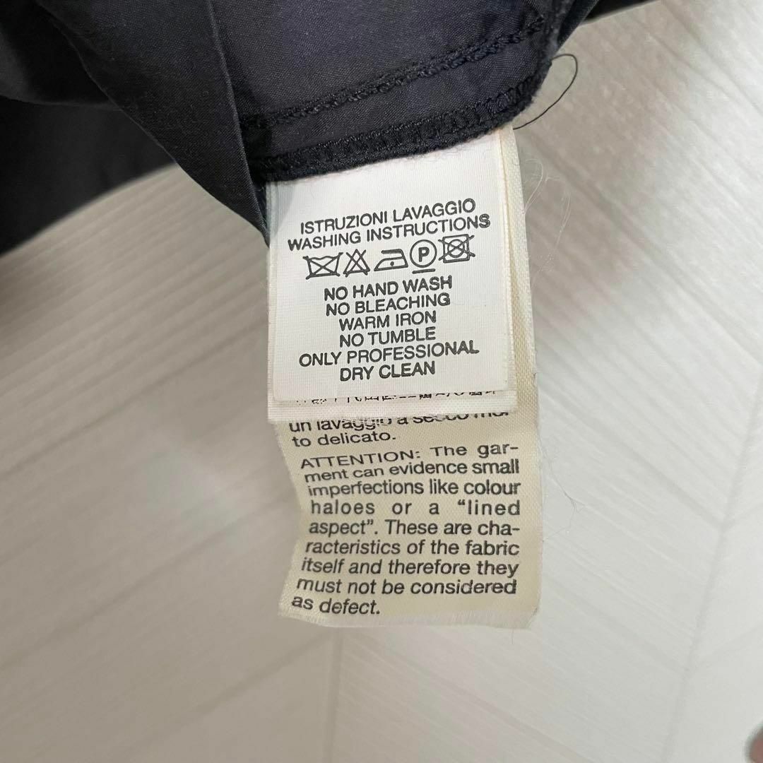 Giorgio Armani(ジョルジオアルマーニ)のイタリア製 ジョルジオ アルマーニ ナイロンジャケット 48 薄手 90s 墨黒 メンズのジャケット/アウター(ブルゾン)の商品写真