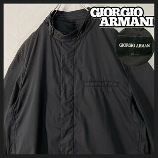 Giorgio Armani - イタリア製 ジョルジオ アルマーニ ナイロンジャケット 48 薄手 90s 墨黒