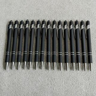 【企業名なし】 ボールペン タッチペン 多機能ボールペン 15本 黒 ブラック