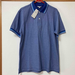 ユニクロ(UNIQLO)のユニクロ　ポロシャツ　メンズM    ブルー系(ポロシャツ)