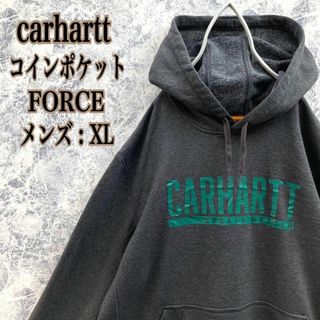 カーハート(carhartt)のC9 US古着カーハートブランドロゴ高性能FORCEパーカーフーディービッグXL(パーカー)