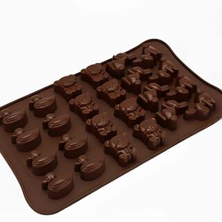 F0092 動物　シリコンモールド　チョコレート型　製氷皿　diy