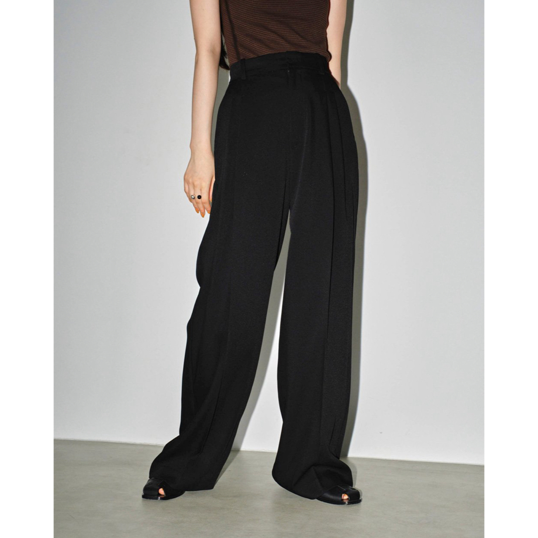 TODAYFUL(トゥデイフル)のtodayful Tuck Wide Trousers 38 black レディースのパンツ(その他)の商品写真