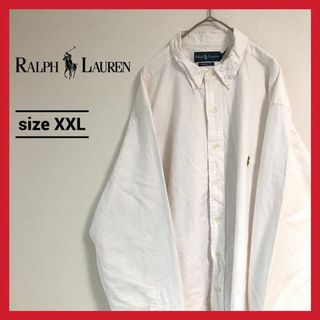 ラルフローレン(Ralph Lauren)の90s 古着 ラルフローレン BDシャツ オーバーサイズ 刺繍ロゴ 2XL (シャツ)