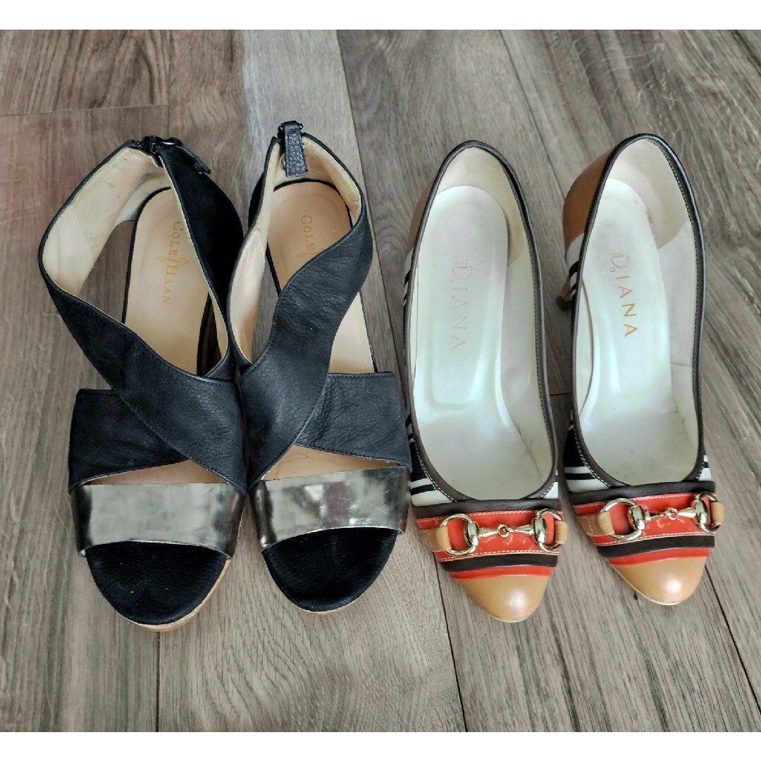 DIANA(ダイアナ)の2点セット　ダイアナ　パンプス　＆　コールハーン　サンダル レディースの靴/シューズ(ハイヒール/パンプス)の商品写真