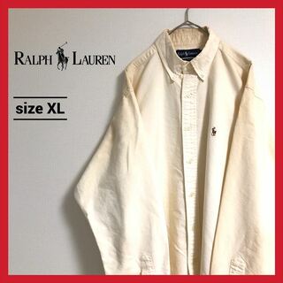ラルフローレン(Ralph Lauren)の90s 古着 ラルフローレン BDシャツ オーバーサイズ 刺繍ロゴ XL(シャツ)
