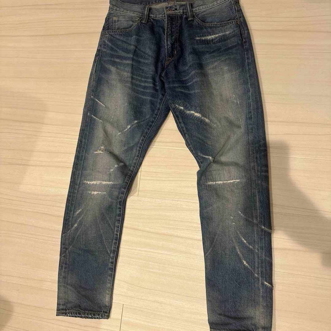 藤原ヒロシ着用 FRAGMENT x SEQUEL デニム ダメージ加工 S 藤原ヒロシ着用 FRAGMENT x SEQUEL デニム ダメージ加工 S