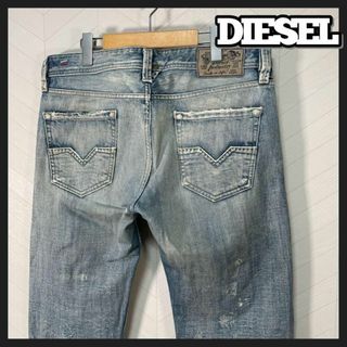 DIESEL - DIESEL ダメージ デニム パンツ ジーパン クラッシュ加工 メンズ 32