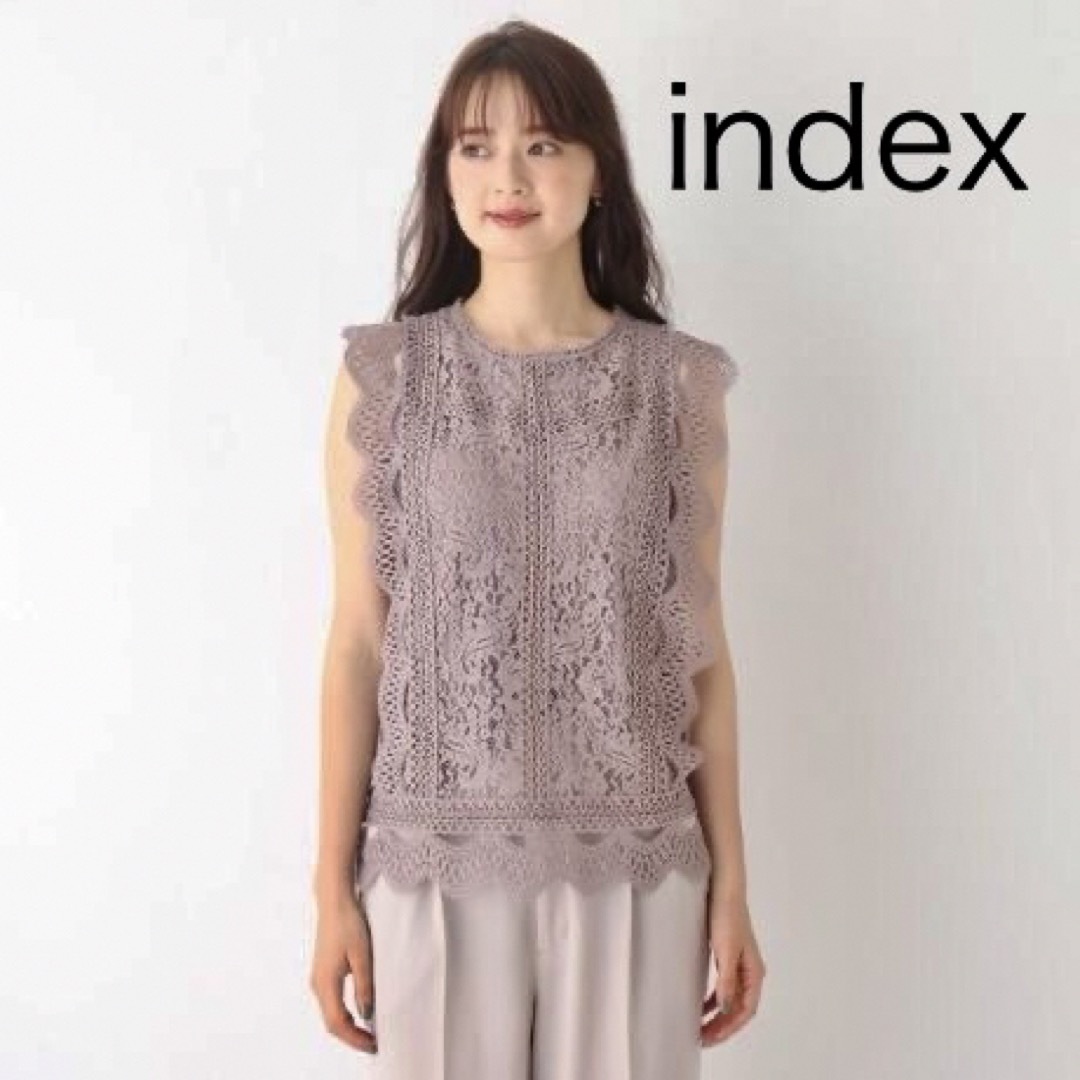 INDEX(インデックス)のindex「コードレースブラウス」 Mサイズ メンズのトップス(Tシャツ/カットソー(半袖/袖なし))の商品写真