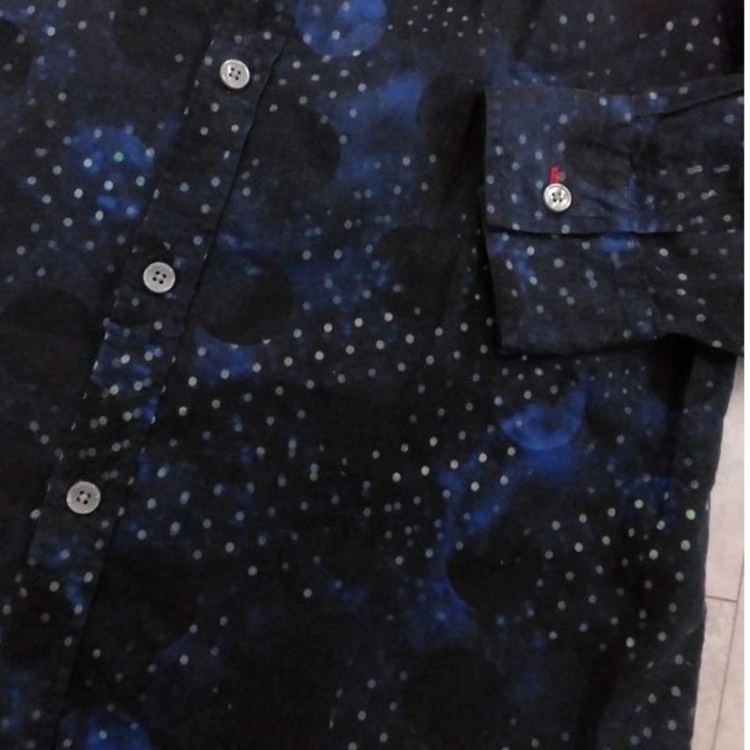 Paul Smith(ポールスミス)のポールスミス 長袖 シャツ メンズ ドット グラフィック 水玉 ネイビー 青 メンズのトップス(シャツ)の商品写真