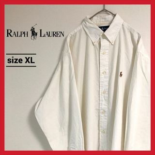 ラルフローレン(Ralph Lauren)の90s 古着 ラルフローレン BDシャツ オーバーサイズ 刺繍ロゴ XL (シャツ)