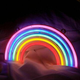 ネオンライト　LED レインボー　虹　飾り　インテリア　看板　インスタ映え(その他)