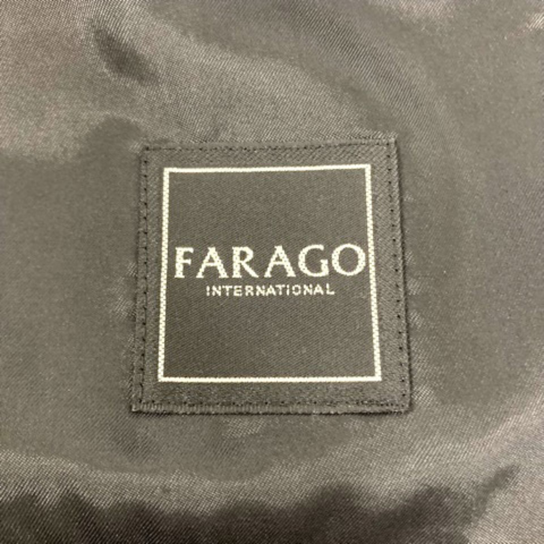 other(アザー)のFARAGO ジャケット テーラード ストライプ ウール混 AB5 ブラック メンズのジャケット/アウター(テーラードジャケット)の商品写真