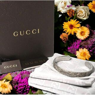 Gucci - GUCCI バングル　キャットヘッド　インターロッキング　GG 19サイズ