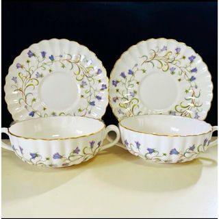 ウェッジウッド(WEDGWOOD)のスポード  カンタベリー  スープカップ　ダブルハンドル　２客セット　①②(食器)