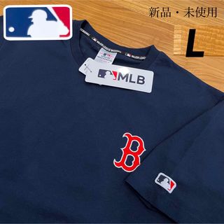 メジャーリーグベースボール(MLB)の専用ページ【L】MLB公式 レッドソックス　綿100% ロゴ刺繍　半袖Tシャツ(Tシャツ/カットソー(半袖/袖なし))