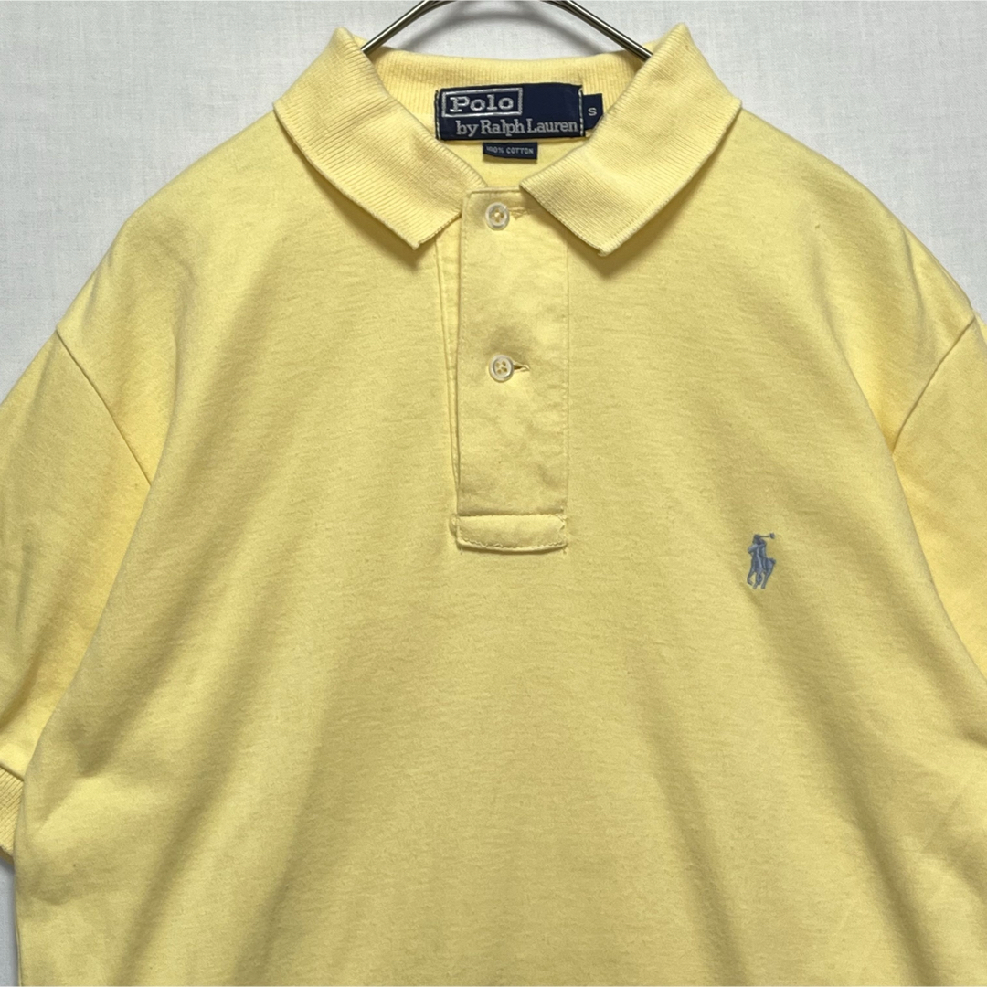 POLO RALPH LAUREN(ポロラルフローレン)のPolo by Ralph Lauren 半袖 ポロシャツ 刺繍ロゴポニー 黄色 メンズのトップス(ポロシャツ)の商品写真