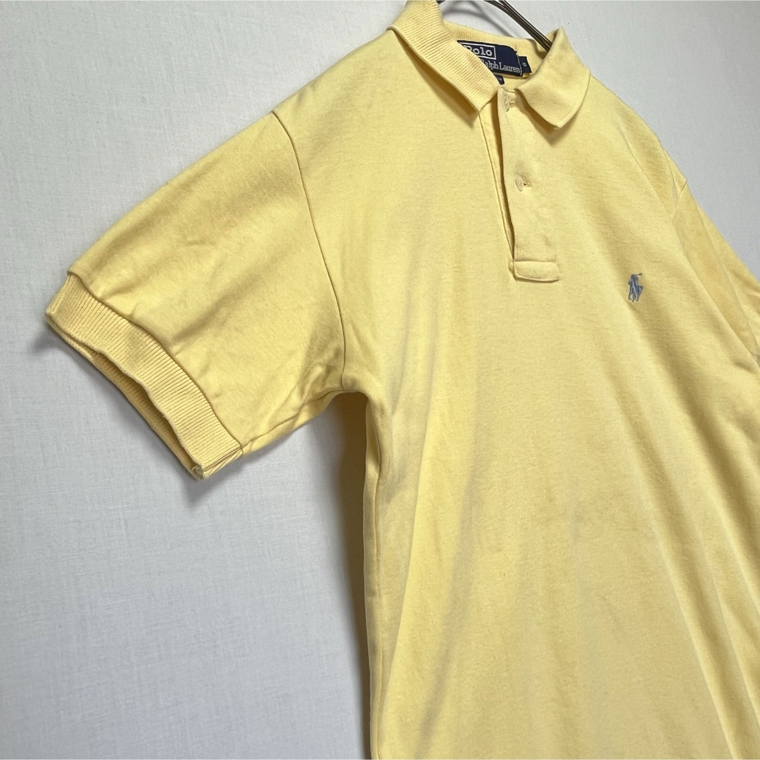 POLO RALPH LAUREN(ポロラルフローレン)のPolo by Ralph Lauren 半袖 ポロシャツ 刺繍ロゴポニー 黄色 メンズのトップス(ポロシャツ)の商品写真