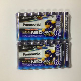 【新品未開封】パナソニック　アルカリ乾電池　単4形　8本入　エボルタネオ