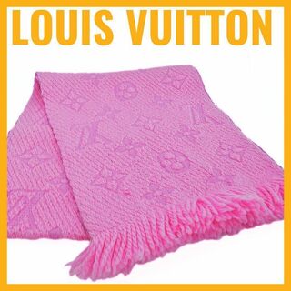 LOUIS VUITTON - ルイヴィトン エシャルプ ロゴマニア マフラー ウール シルク ショール 極美品