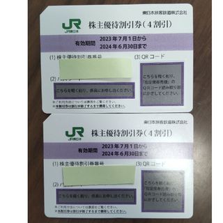 JR東日本株主優待券(２枚)(航空券)