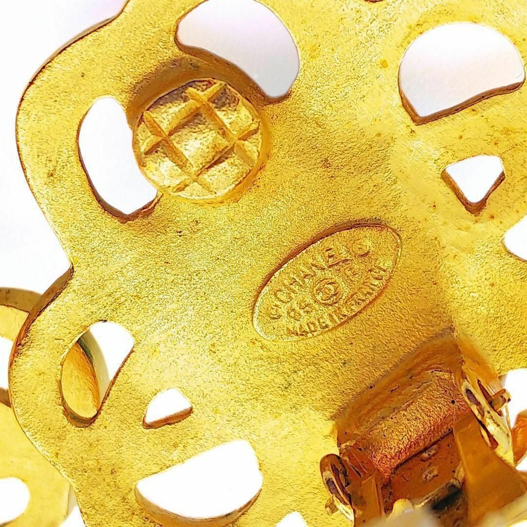 CHANEL(シャネル)のシャネル ヴィンテージ イヤリング 95P グリポア  ゴールド カラーストーン レディースのアクセサリー(イヤリング)の商品写真