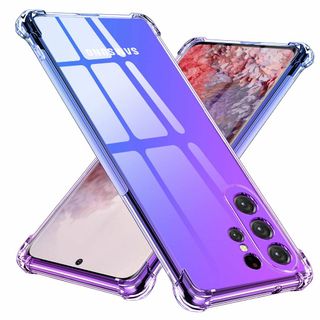 【色: パープル+ブルー】TMUJWS Galaxy S23 Ultra ケース(その他)