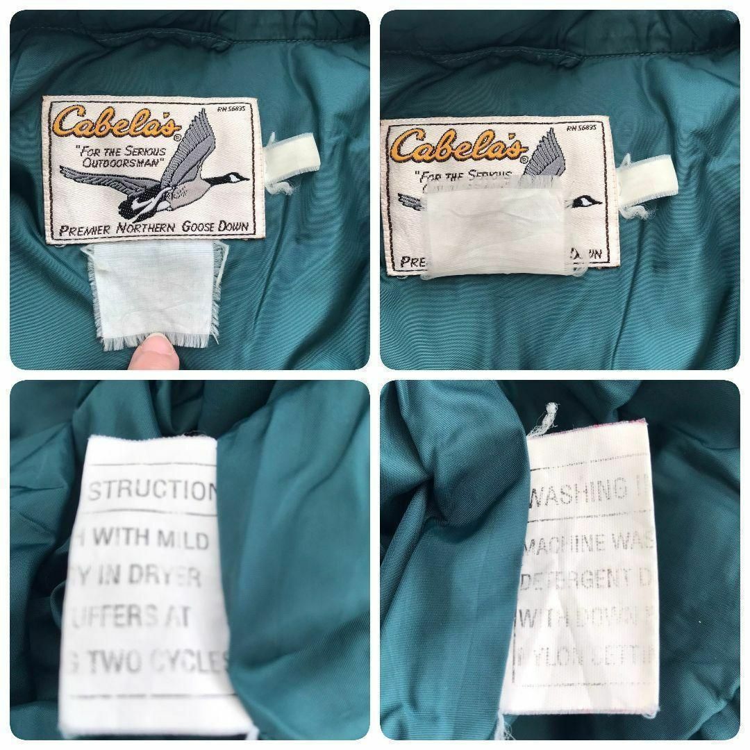 【k6161】USA古着カベラス80s旧タグ当時物ダウンジャケットブルゾンY2K メンズのジャケット/アウター(ダウンジャケット)の商品写真