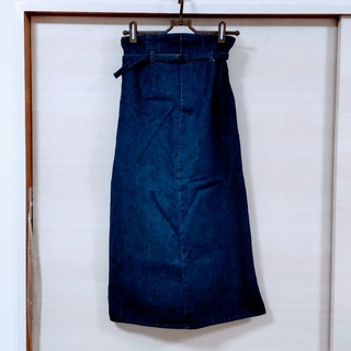 ikka　デニム　ロングスカート　150cm