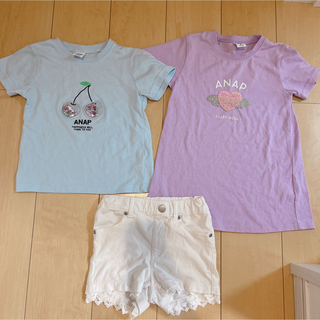 アナップキッズ(ANAP Kids)の120 女の子 まとめ売り⑥(Tシャツ/カットソー)