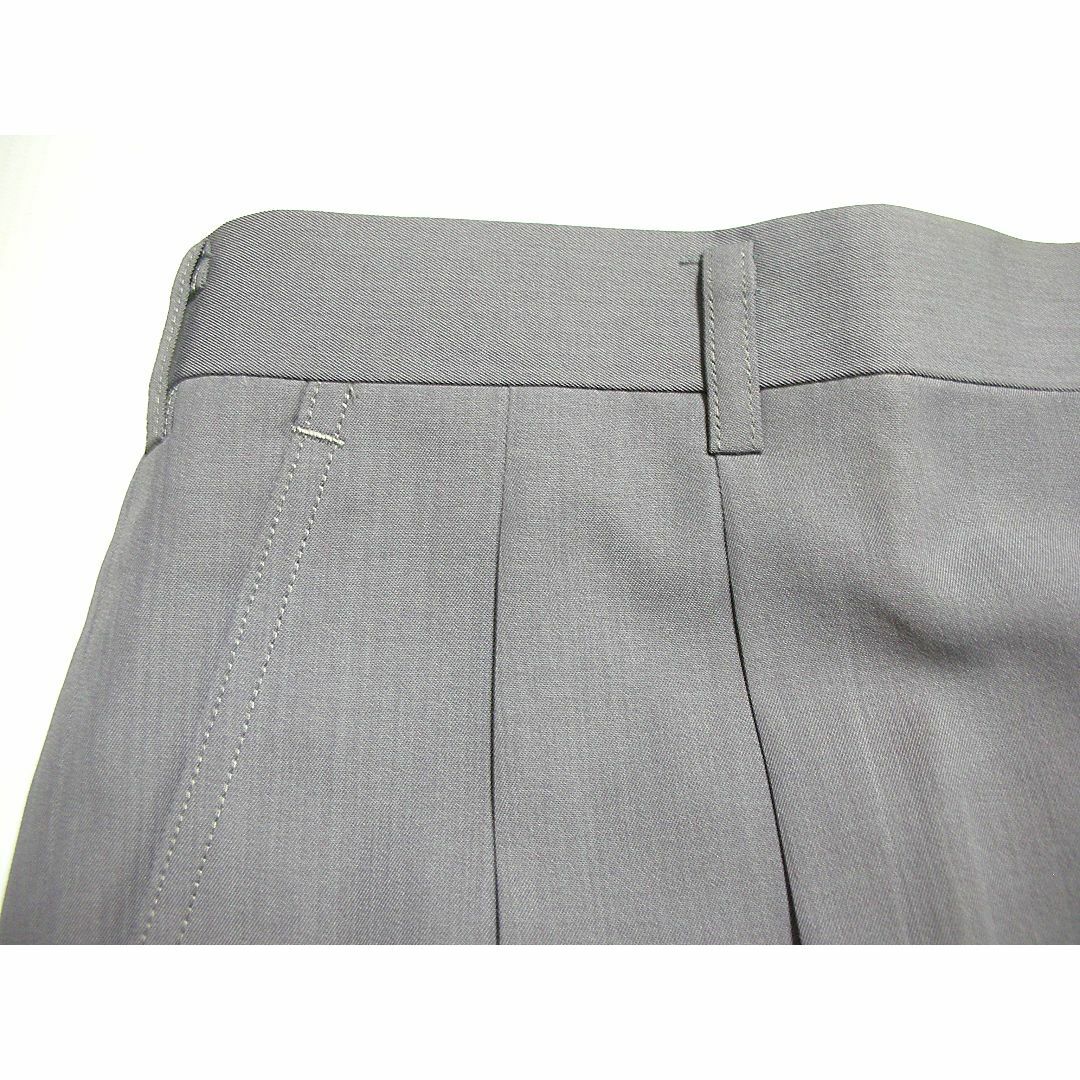 wt★微光沢淡モスパープルグレー エレガンティ個性派 ２タックパンツ-91 メンズのパンツ(スラックス)の商品写真