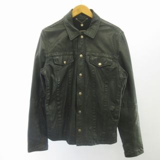 ディーゼル(DIESEL)のディーゼル DIESEL レザージャケット ラムレザー 黒 L  ■KK03(ライダースジャケット)